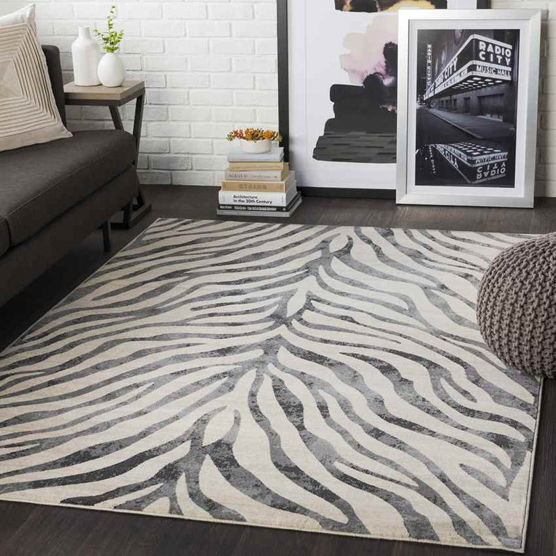 Chambery Modern Charcoal Area Rug