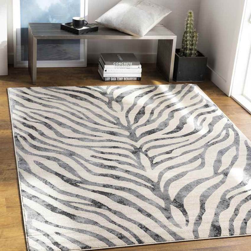 Chambery Modern Charcoal Area Rug