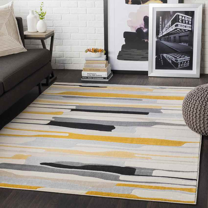 Lorient Modern Mustard/Ivory Area Rug