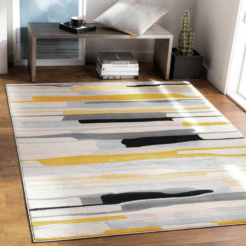 Lorient Modern Mustard/Ivory Area Rug