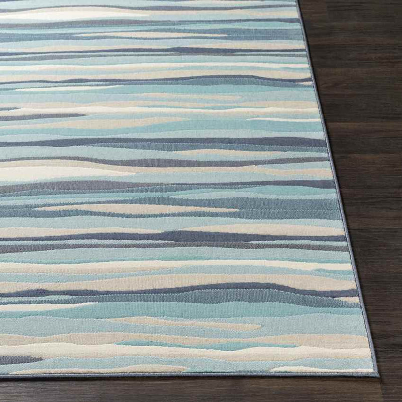 Montauban Modern Aqua Area Rug