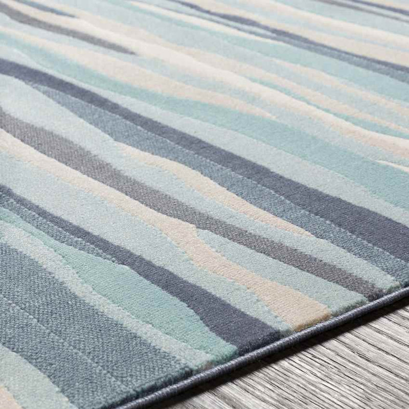 Montauban Modern Aqua Area Rug