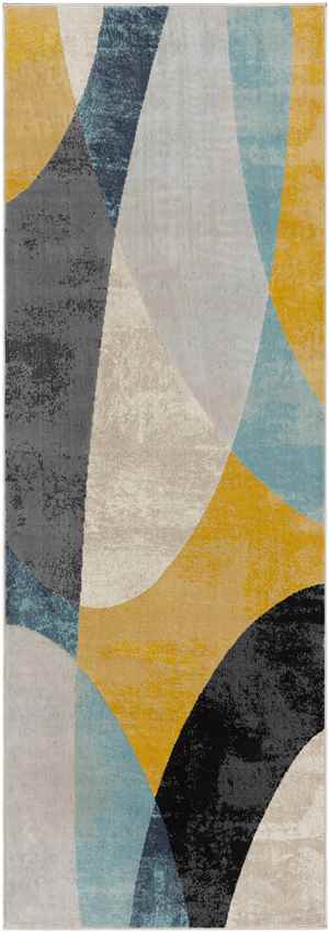 Sarcelles Modern Aqua Area Rug