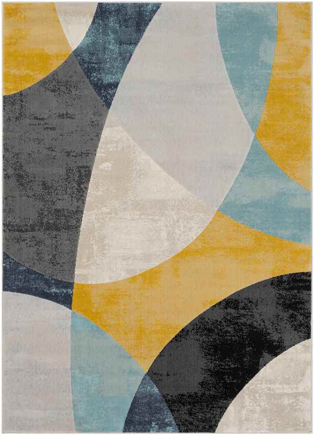 Sarcelles Modern Aqua Area Rug