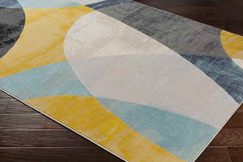 Sarcelles Modern Aqua Area Rug