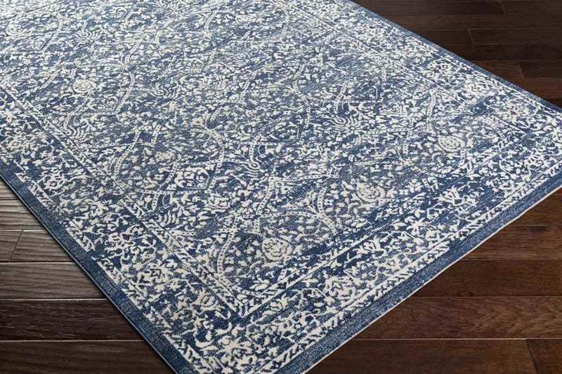 Beauvais Traditional Navy Area Rug