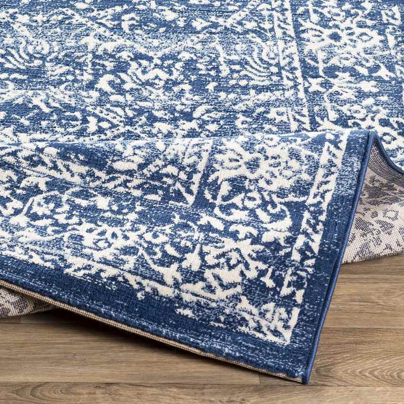 Beauvais Traditional Navy Area Rug