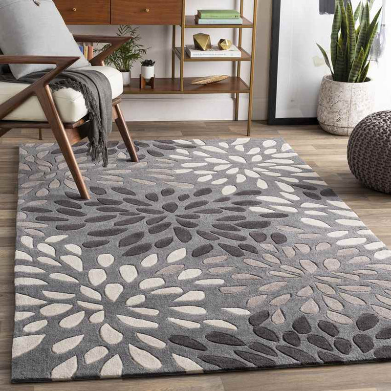 Evry Modern Charcoal Area Rug