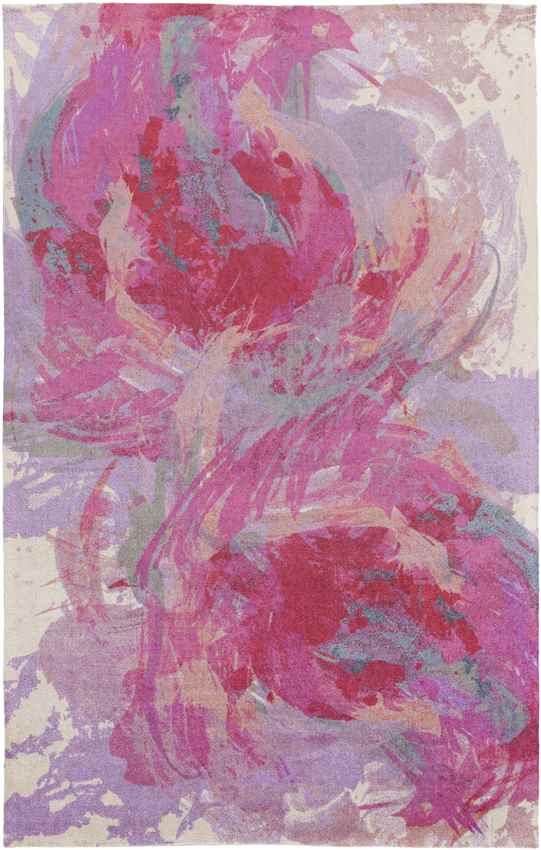 Arles Modern Bright Pink Area Rug