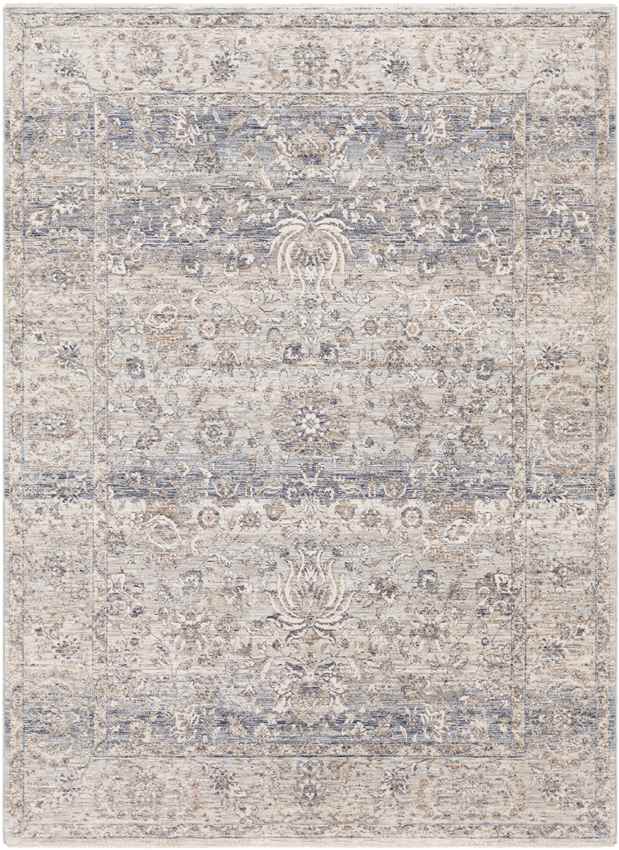 Grasse Traditional Navy Area Rug