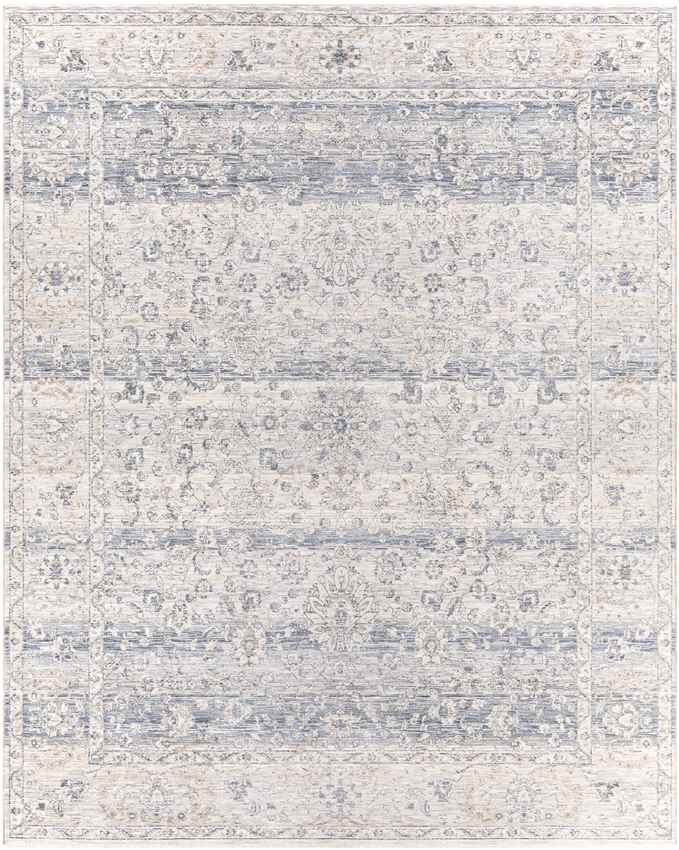 Grasse Traditional Navy Area Rug