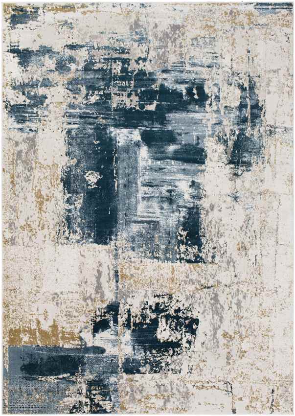 Bayonne Modern Dark Blue Area Rug