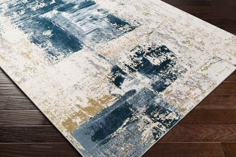 Bayonne Modern Dark Blue Area Rug