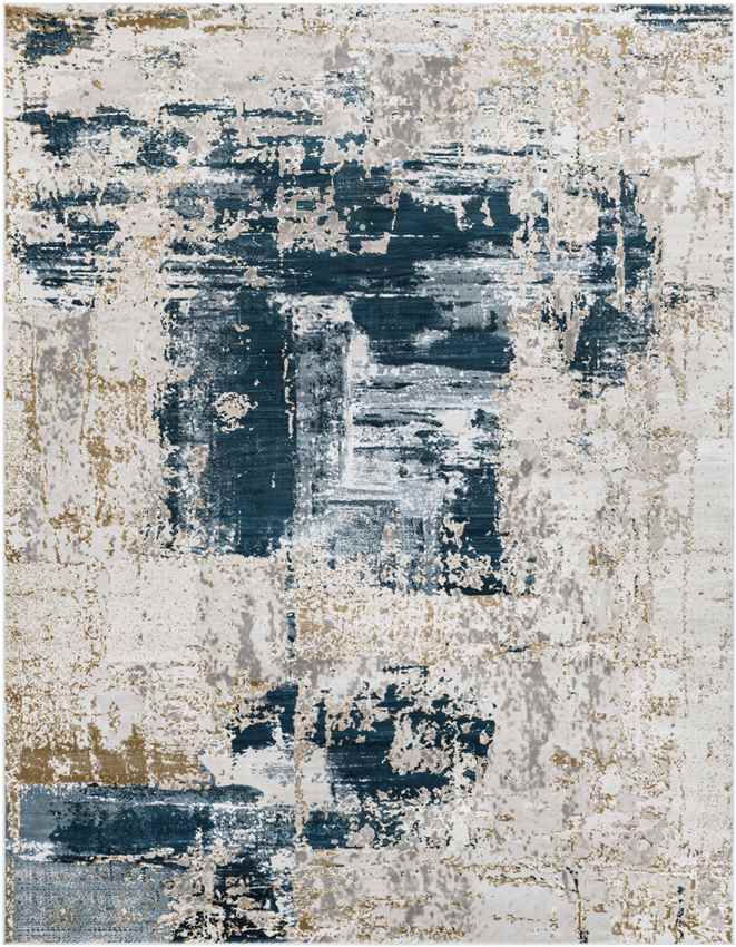 Bayonne Modern Dark Blue Area Rug