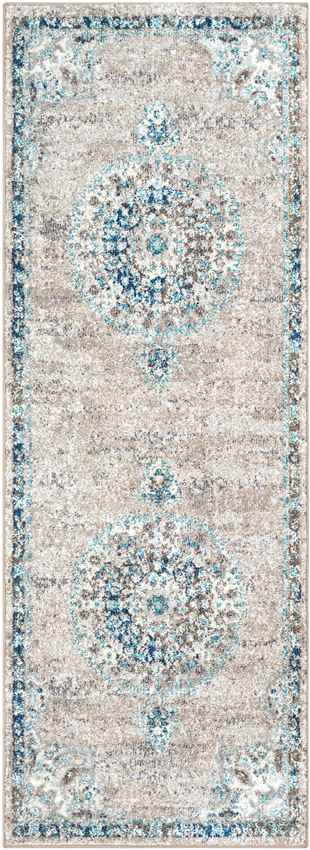 Puteaux Traditional Light Gray Area Rug