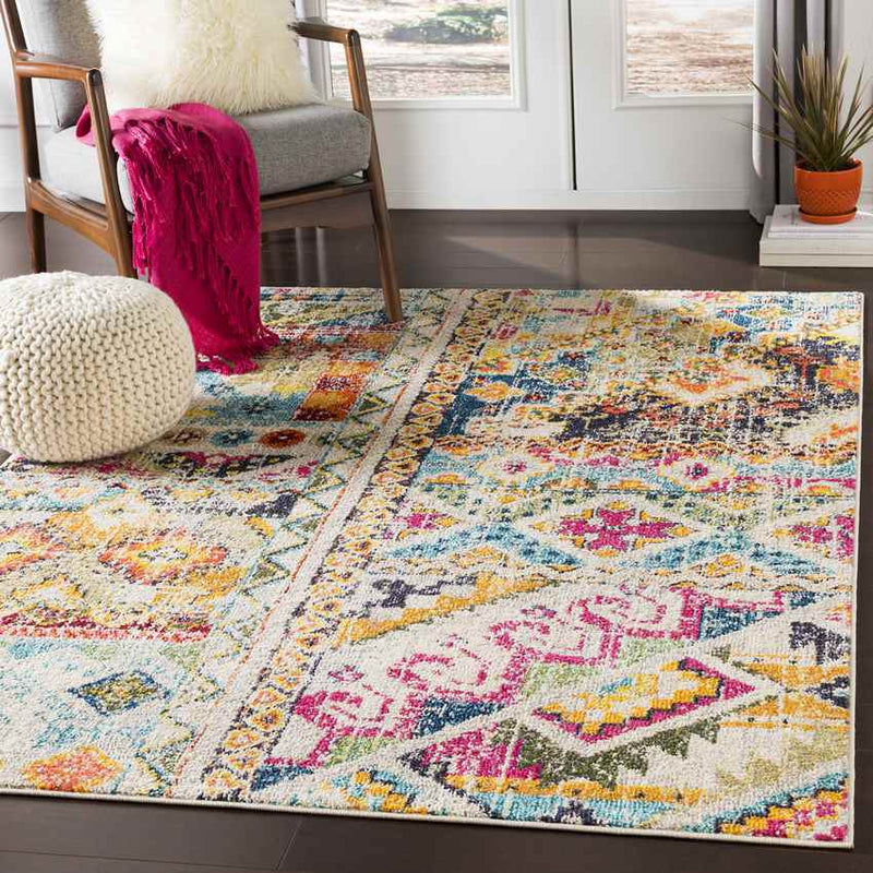 Le Cannet Global Fuschia Area Rug