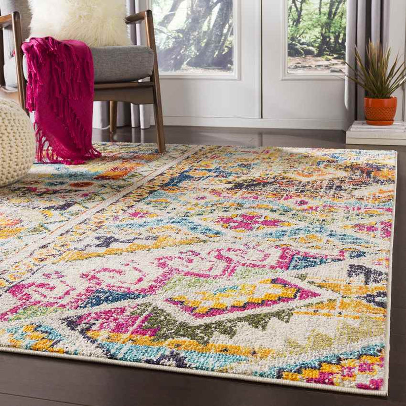 Le Cannet Global Fuschia Area Rug