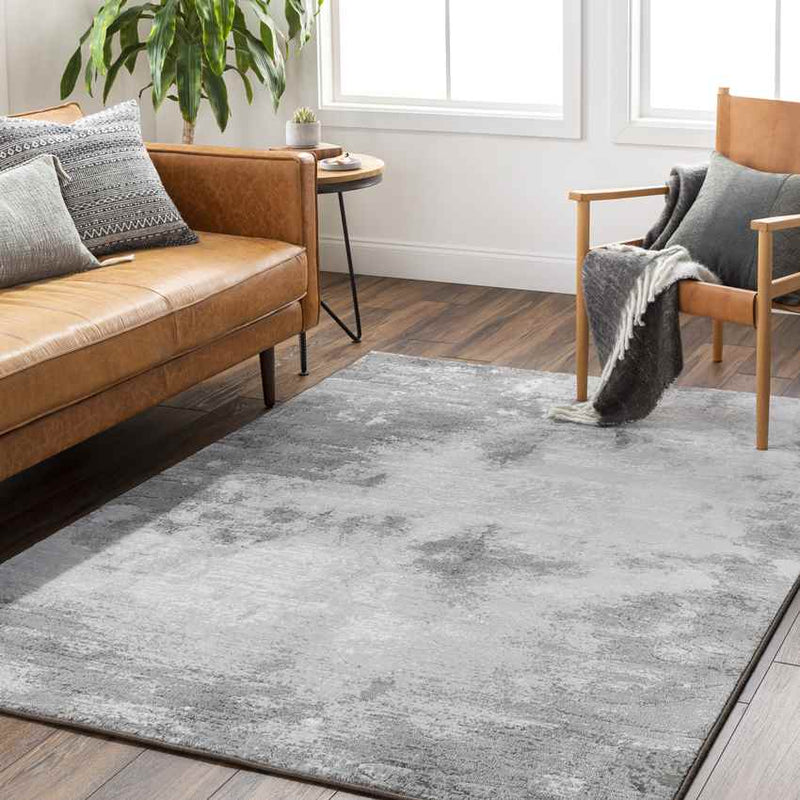 Istres Modern Light Gray Area Rug