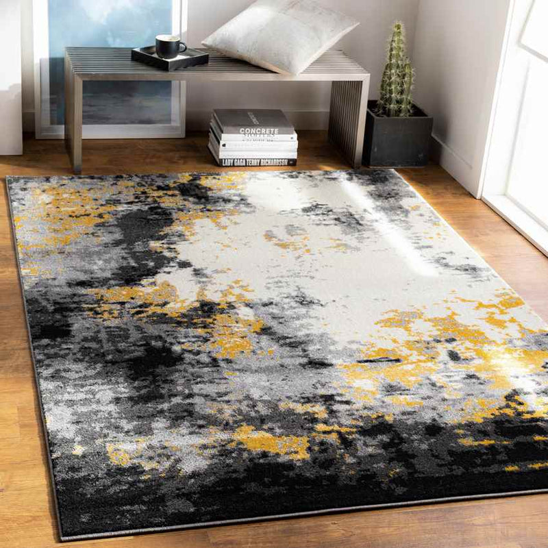 Loenzo Modern Charcoal Area Rug