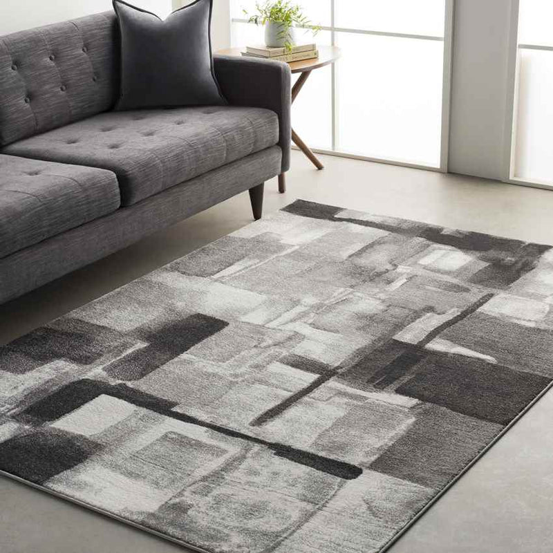 Arras Modern Black Area Rug