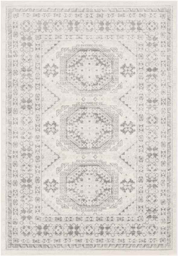 Bron Global Gray/Medium Gray/Khaki Area Rug