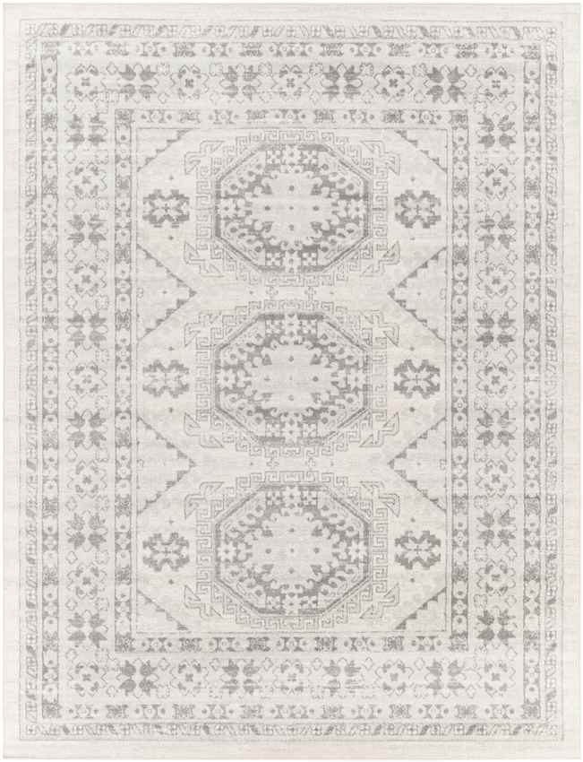 Bron Global Gray/Medium Gray/Khaki Area Rug