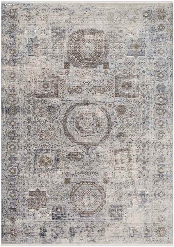 Montlucon Traditional Charcoal Area Rug