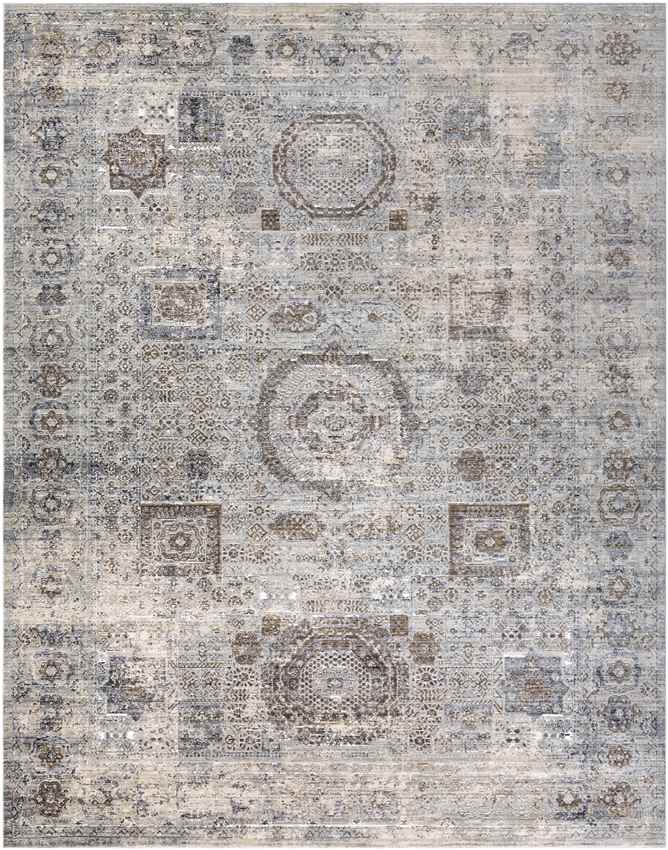 Montlucon Traditional Charcoal Area Rug