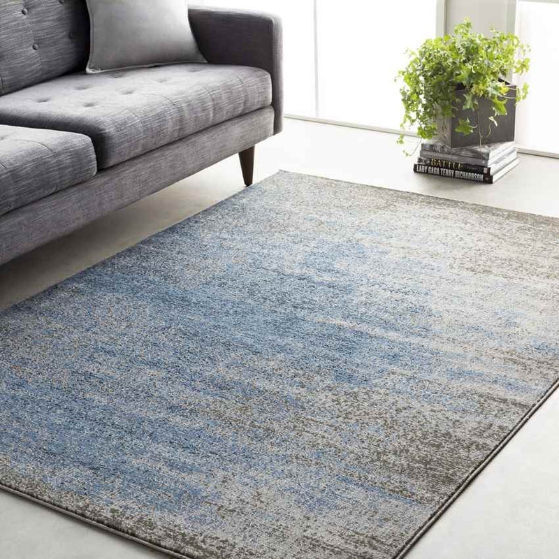 Nevers Modern Denim Area Rug