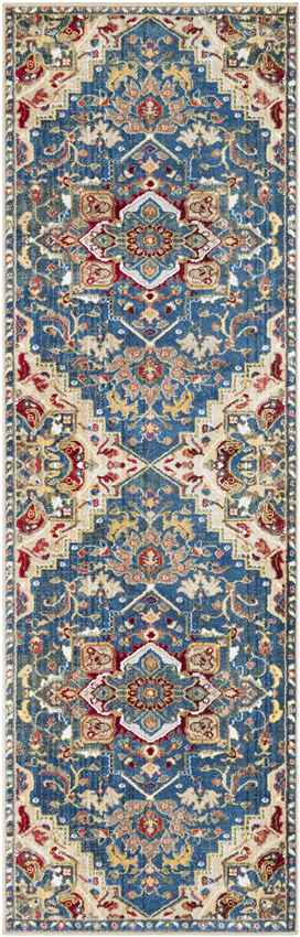 Macon Traditional Navy Area Rug