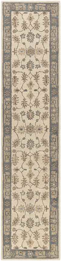 Trappes Traditional Khaki Area Rug