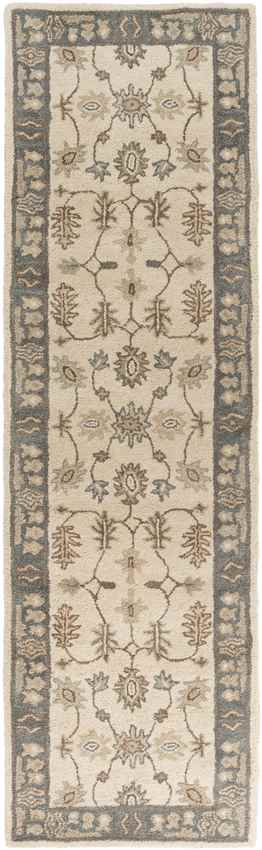 Trappes Traditional Khaki Area Rug