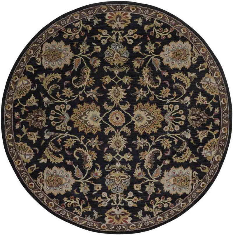 Maubeuge Traditional Ink Blue Area Rug