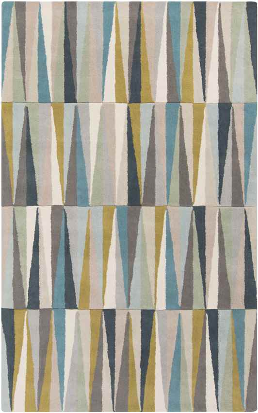 Yerres Modern Aqua Area Rug