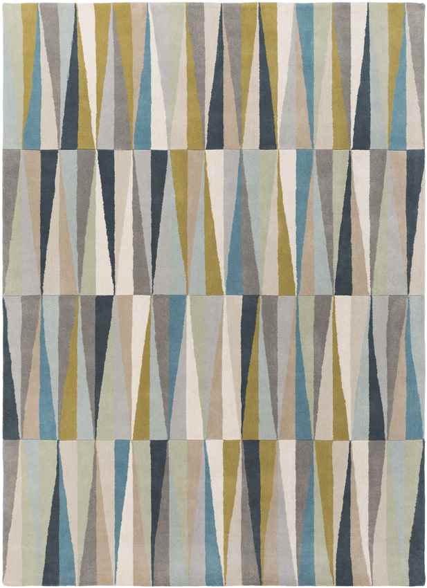 Yerres Modern Aqua Area Rug