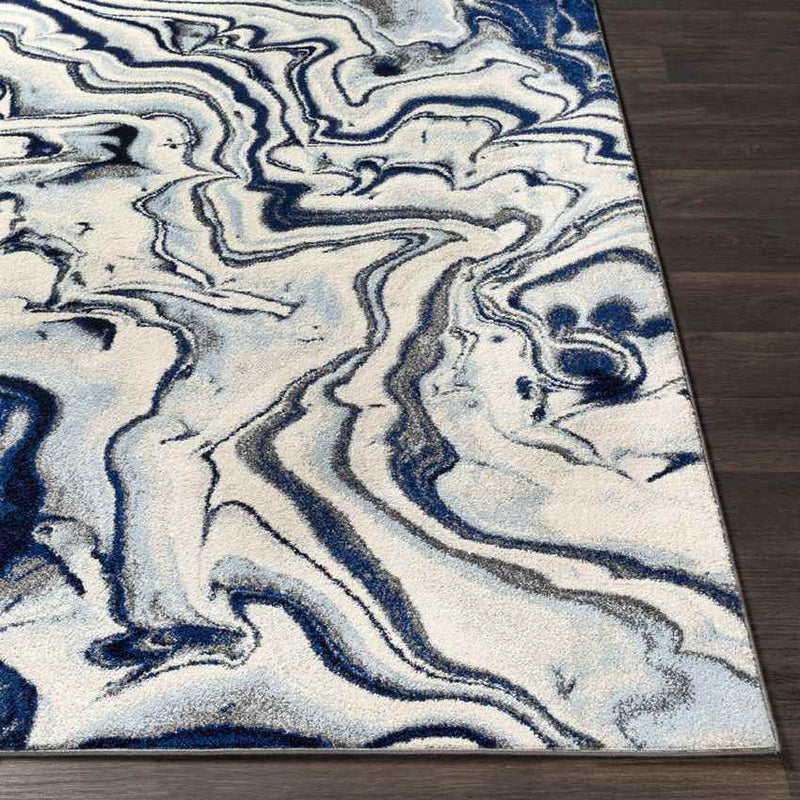 Soissons Modern Blue/Gray Area Rug