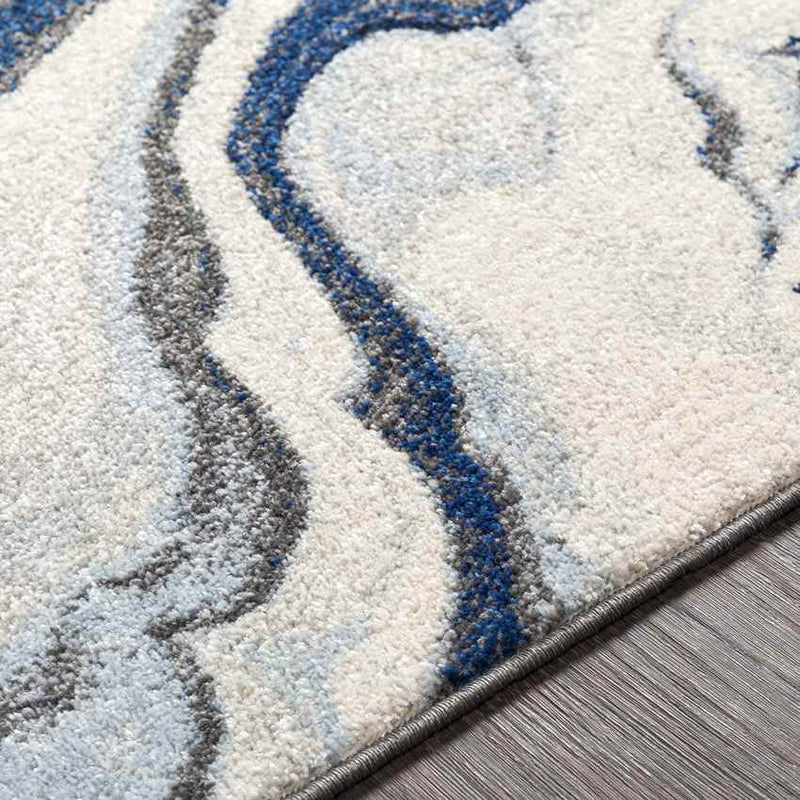 Soissons Modern Blue/Gray Area Rug