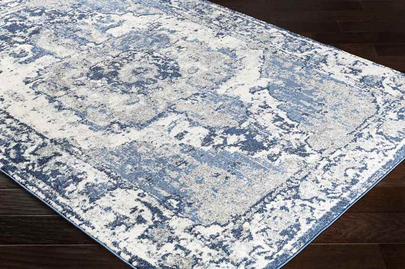 Bowen Traditional Navy/Dark Blue Area Rug