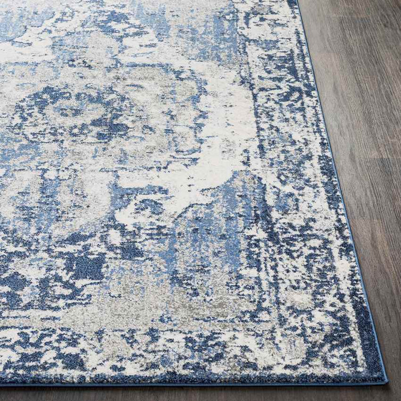 Bowen Traditional Navy/Dark Blue Area Rug