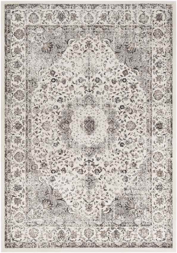 Vanves Traditional Charcoal Area Rug