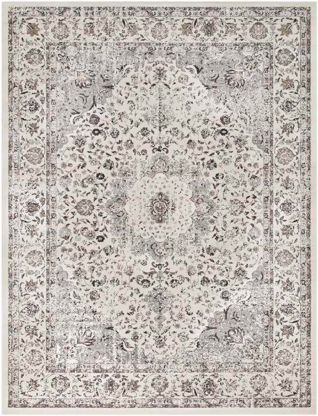 Vanves Traditional Charcoal Area Rug