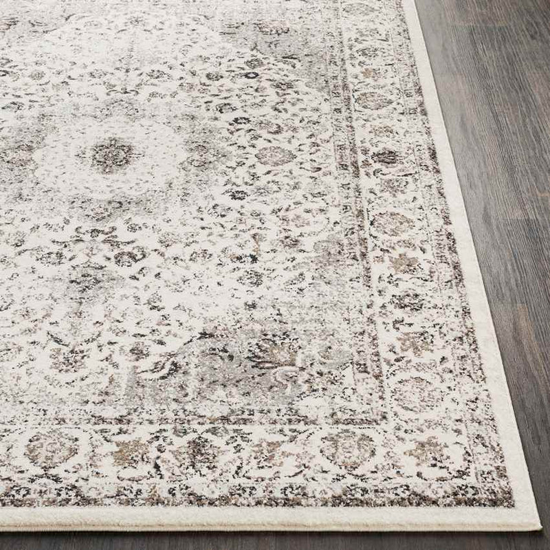 Vanves Traditional Charcoal Area Rug