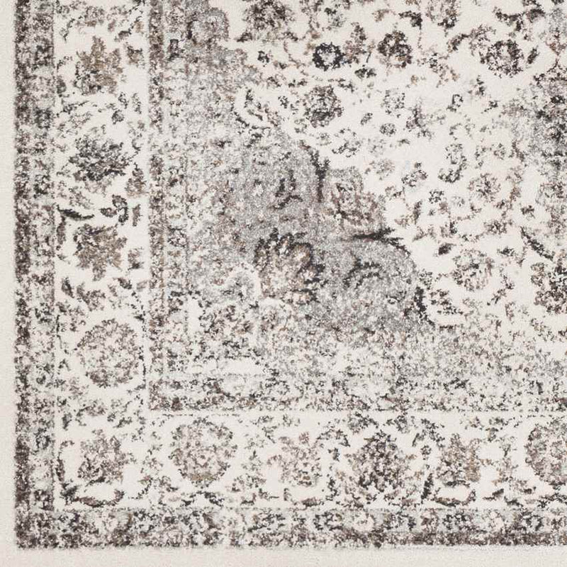 Vanves Traditional Charcoal Area Rug