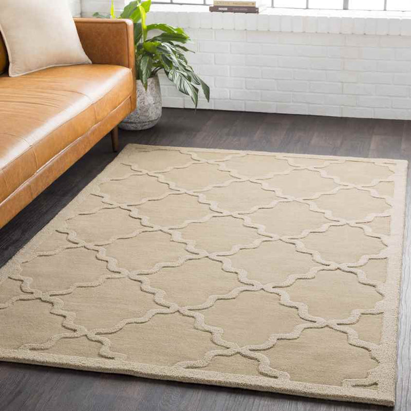 Ermont Modern Khaki Area Rug