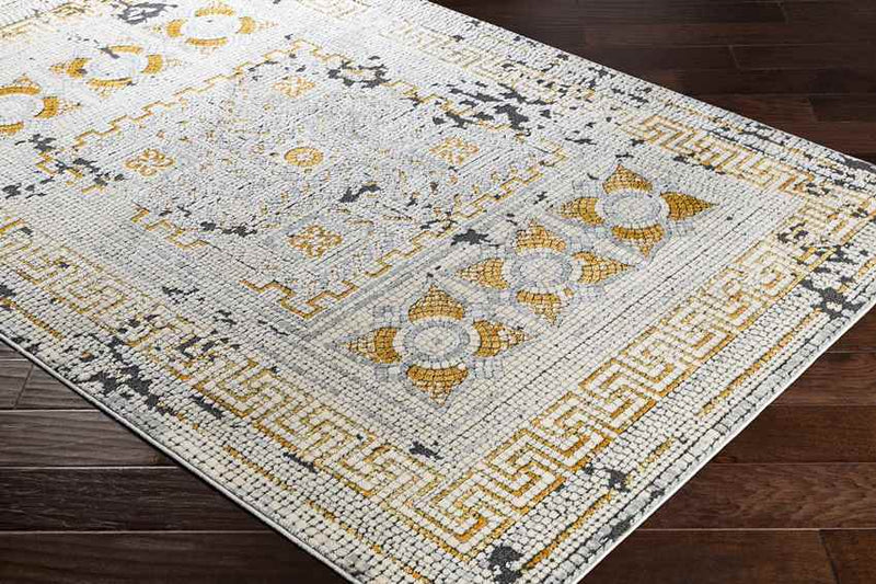 Herblay Global Mustard/Beige Area Rug