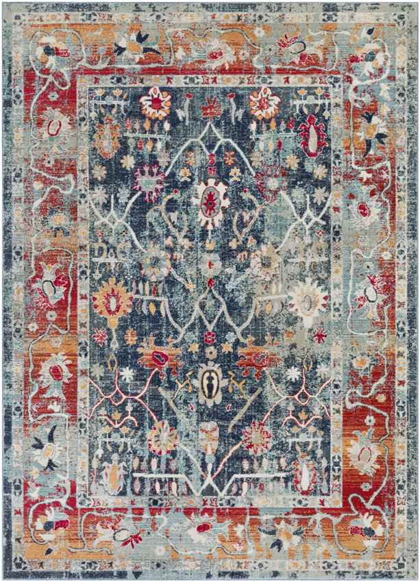 Le Gosier Traditional Ice Blue Area Rug