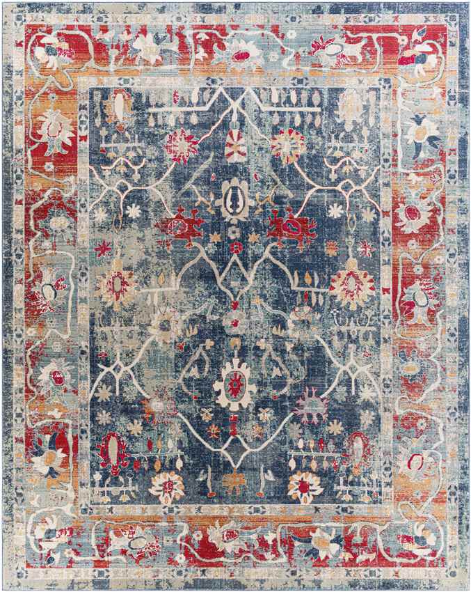 Le Gosier Traditional Ice Blue Area Rug