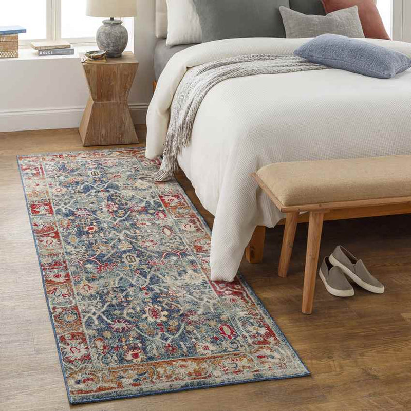 Le Gosier Traditional Ice Blue Area Rug