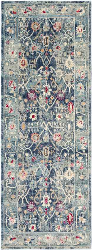 Le Gosier Traditional Navy Area Rug