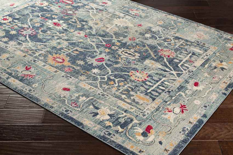 Le Gosier Traditional Navy Area Rug